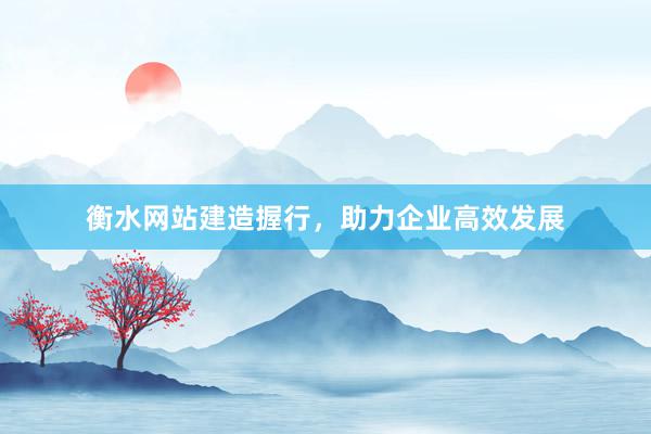 衡水网站建造握行，助力企业高效发展