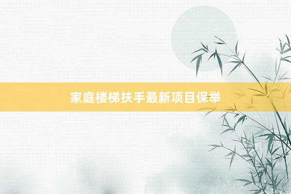 家庭楼梯扶手最新项目保举
